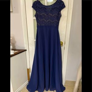 🔵🔵🔵UNE AME BLUE DRESS WOMEN/junior LONG SIZE S🔵🔵🔵